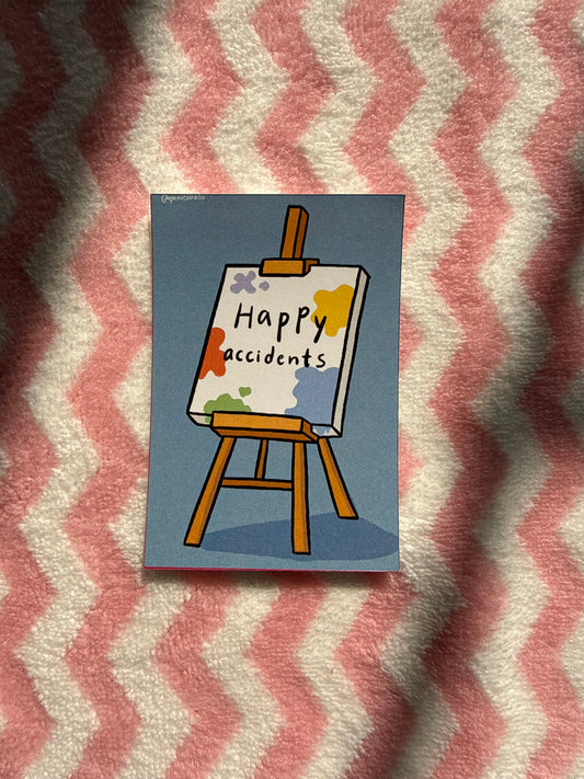 Happy accidents sticker