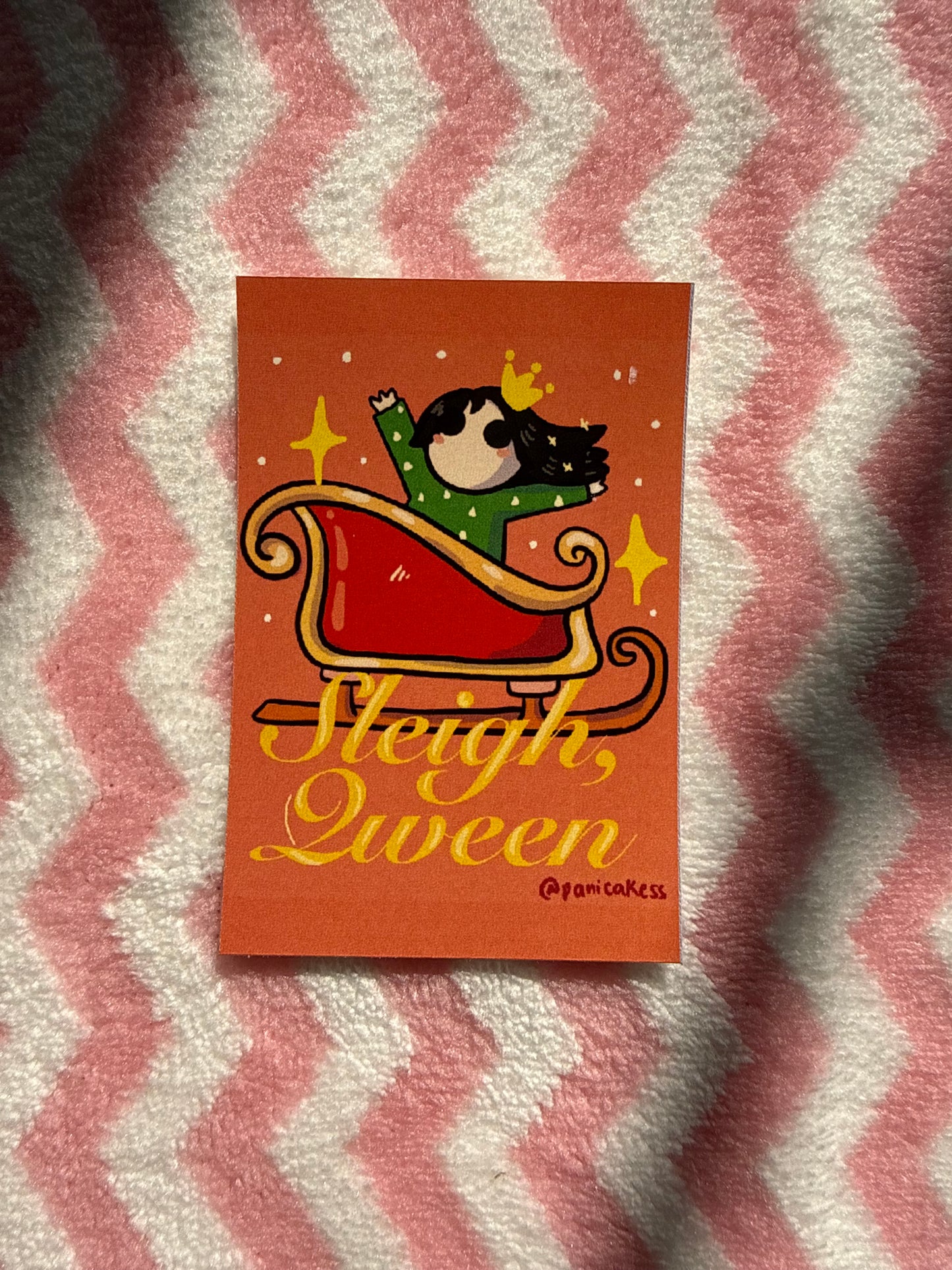 Sleigh qween sticker